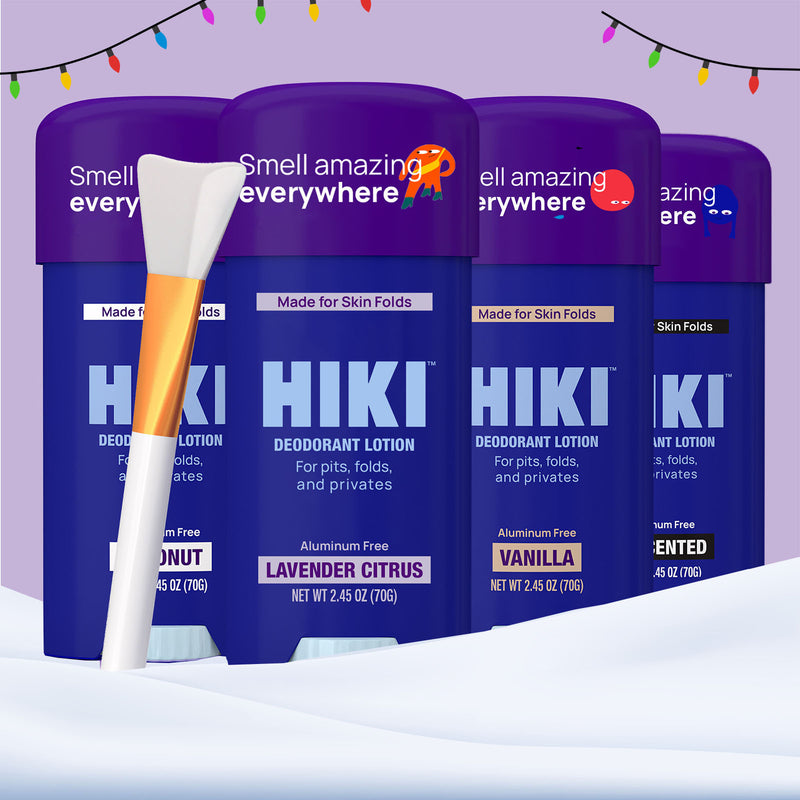 A stick of HIKI deodorant